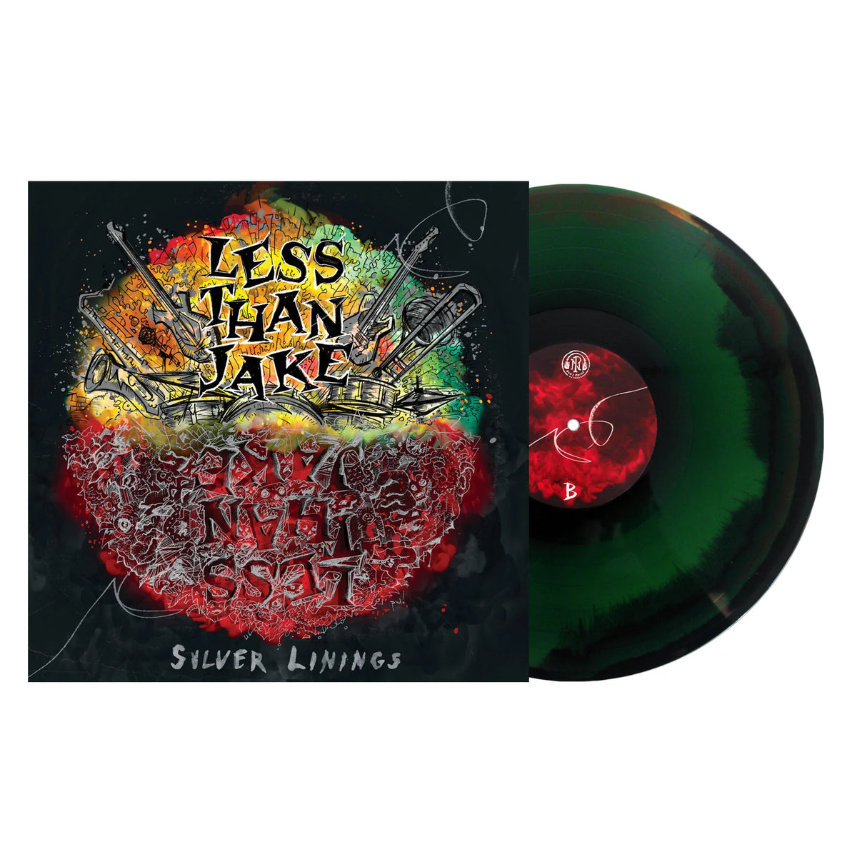 Less Than Jake - SILVER LININGS - NEON ORANGE, NEON YELLOW & BLACK