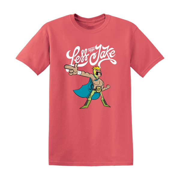 Less Than Jake - Coral Cinco De Mustache T-shirt *Limited Edition