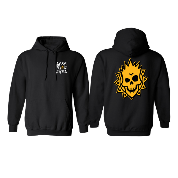Less Than Jake - Black Uncharted Skull Hoodie