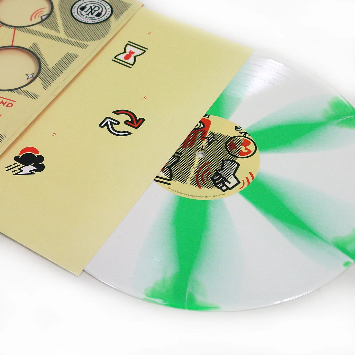 Less Than Jake - SOUND THE ALARM - WHITE/GREEN PINWHEEL VINYL EP – Less ...