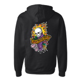 Less Than Jake Black Full Zip Pez Tattoo Hoodie