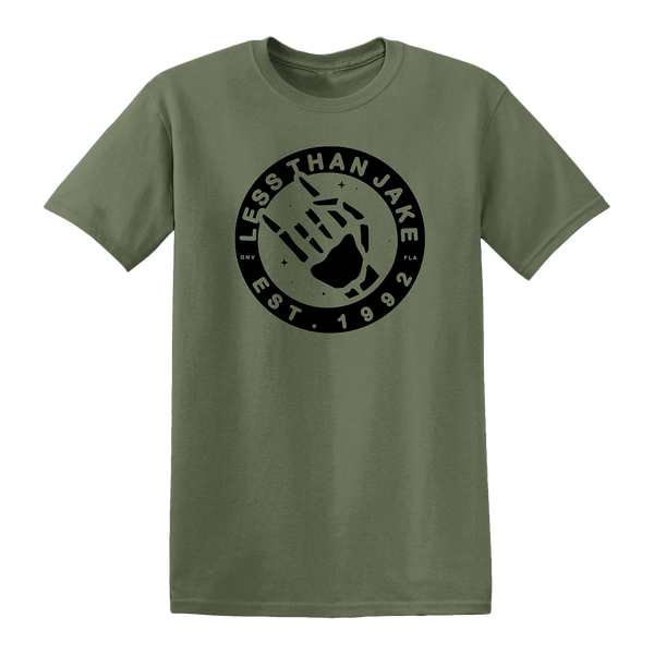 Less Than Jake Rocker Military Green Unisex T-Shirt