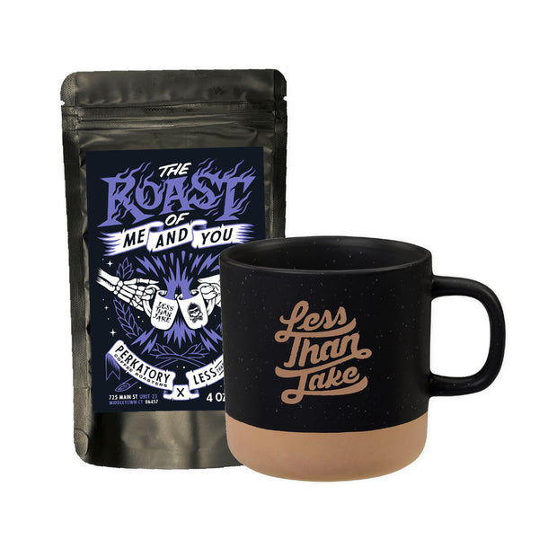 Less Than Jake - Black & Tan 12 oz. Ceramic Mug & Coffee Set