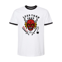 Less Than Jake - White & Black Hellfire Ringer Tee