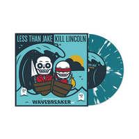 Less Than Jake & Kill Lincoln - "Wavebreaker" 7" Vinyl - Sea Blue - White Splatter Variant